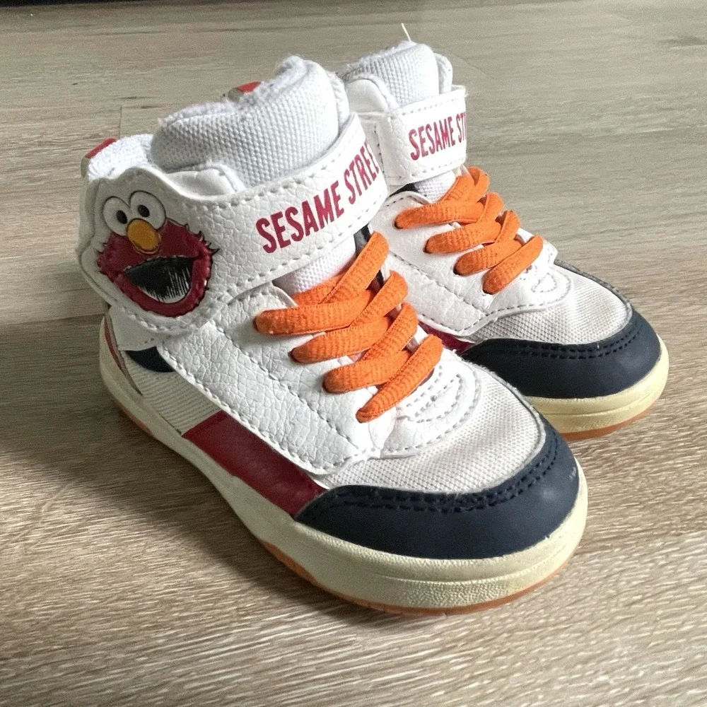 Vintage H&M Elmo Toddler Hi-Top Sneaker Size 7.5 Hook & Loop Sesame Street